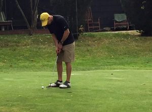 lining up the putt