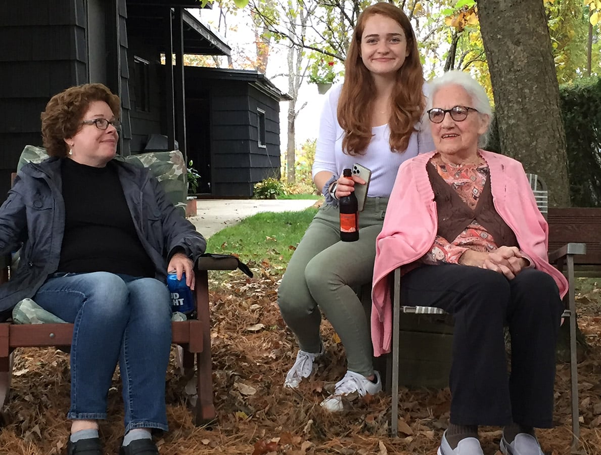 Mrs. L'Heureux celebrates 90th birthday with family