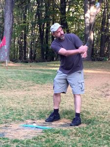 lining up the shot
