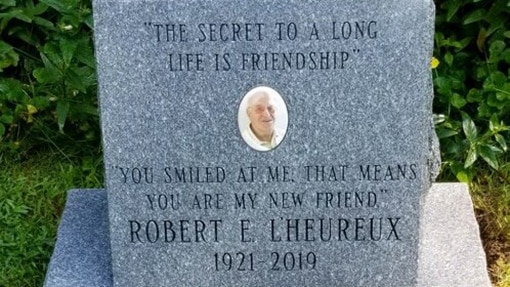 Robert L'Heureux Memorial Headstone