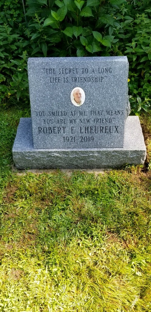 Memorial Stone - Robert (Bob) L'Heureux