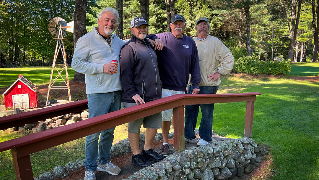 Winning Team - Lakeside Sports Marina - pose on bridge